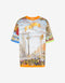 MOSCHINO Scarf Print Jersey T-Shirt Mens Apparel